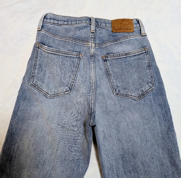 Denim Forum ARITZIA The Arlo High Rise Straight Leg Jeans 30L Size 25 - Picture 11 of 16